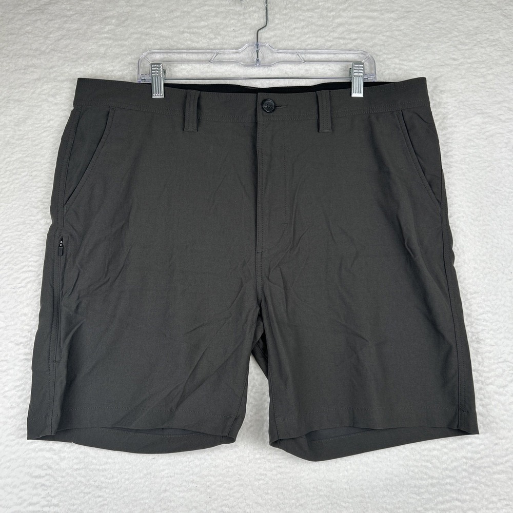 Prana Alameda Shorts Gray Hiking Outdoor Pockets Men's 40 (Actual 42x7)